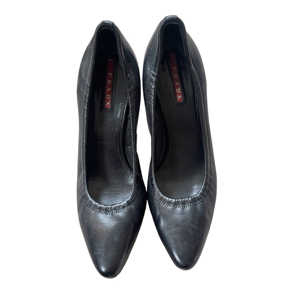 Black Prada pumps